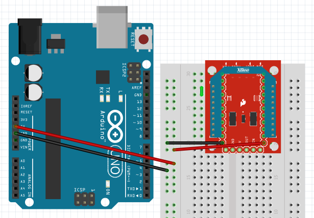 XBee Pass-Through Mode Connection